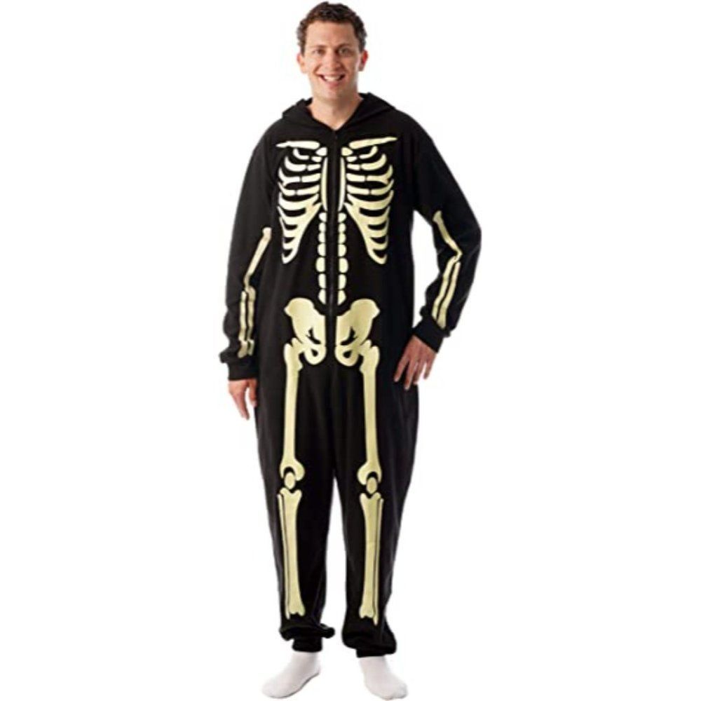 NWT #FOLLOWME Glow In The Dark Skelton KIDS Onesie S, M